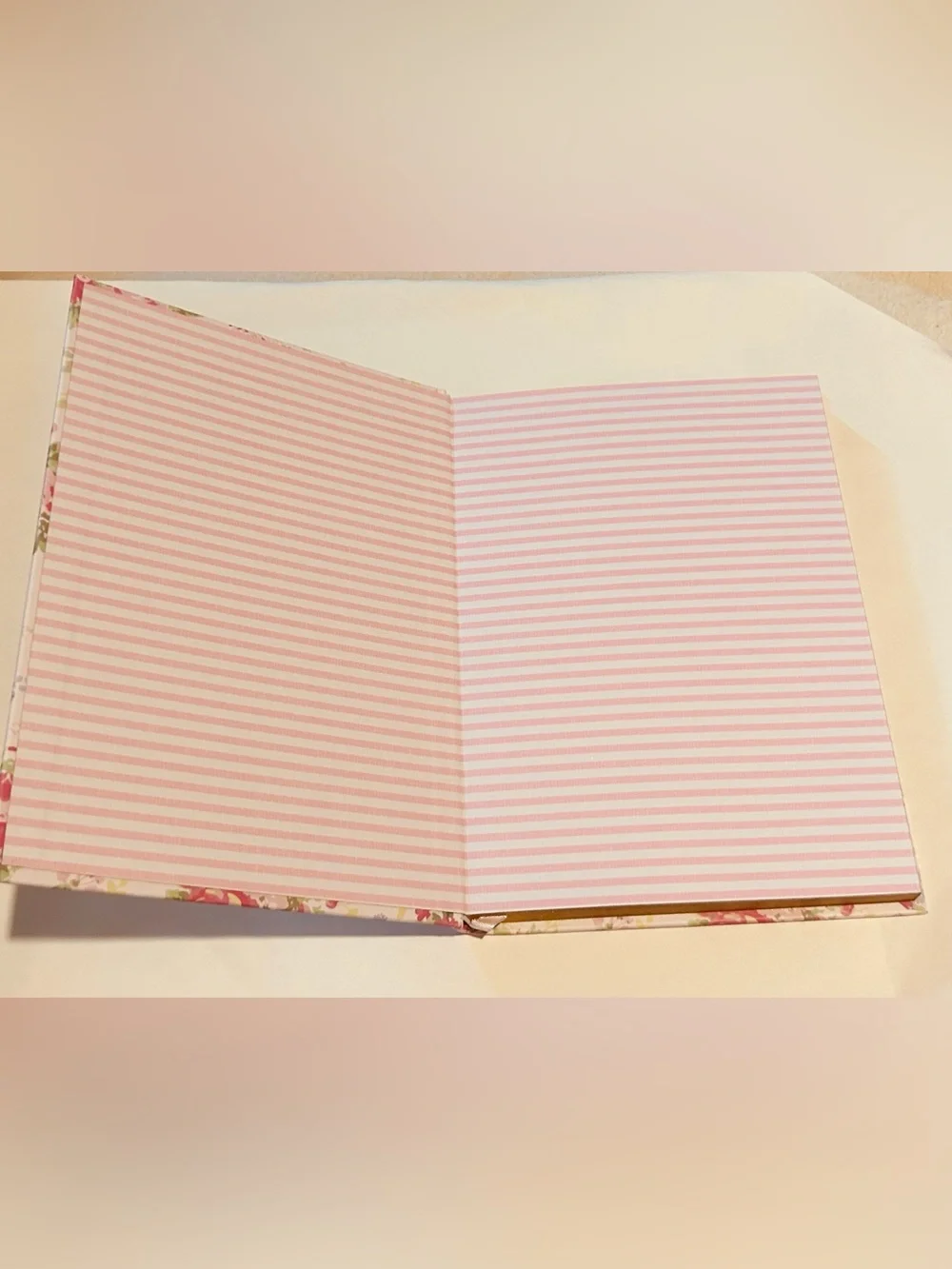 New Laura Ashley Pink Floral Lined Journal 8 3/8” x 6” made in Vietnam 128 Pages